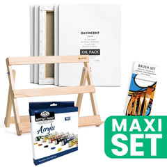 Set de vopsele acrilice ARTMIE cu suport