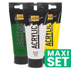 Set de vopsele acrilice Solo Goya 3x100 ml - Mix Your Green