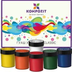 Set de vopsele Gouache Classic de Kompozit
