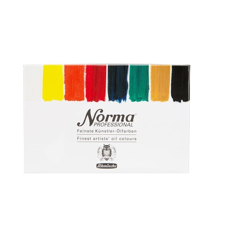 Set de vopsele profesionale în ulei în tuburi Schmincke Norma Professional 8 x 20 ml