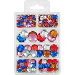 Set accesorii decorative - 6 culori și mărimi - 230 buc
