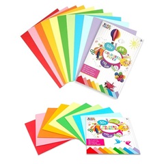 Set hârtie colorată 50 bucăți | mărimi diferite
