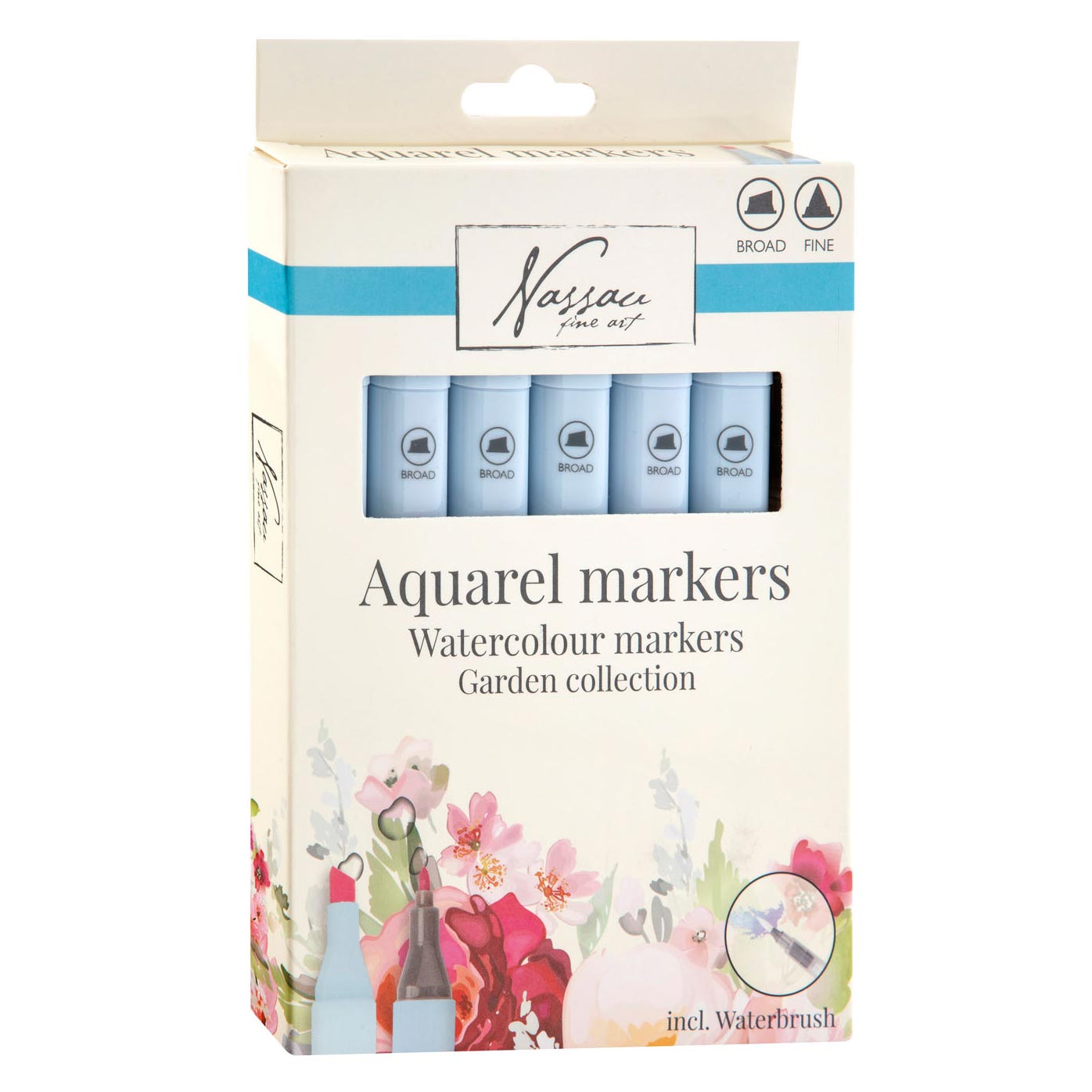 Set markere acuarelă Nassau Garden Collection - 7 bucăți