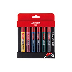 Set markeri acrilice AMSTERDAM BASIC SET - 6x4mm