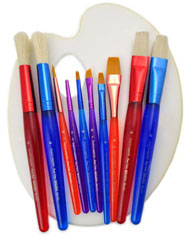 Set pensule cu paleta - 11-SET