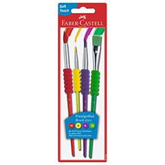 Set pensule Faber-Castell Soft - 4 buc