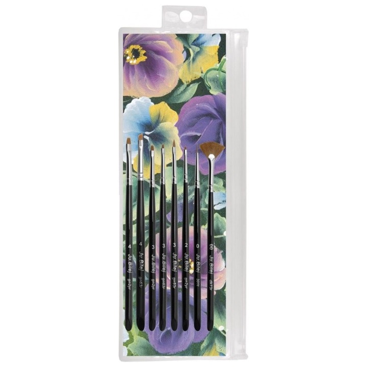 Set pensule profesionale Flat Brush Maxi - Ju Bilej Roubloff
