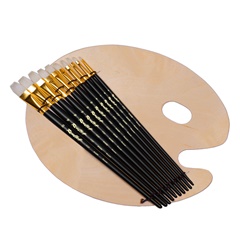 Set pensule Roubloff  cu paletă - 11 piese