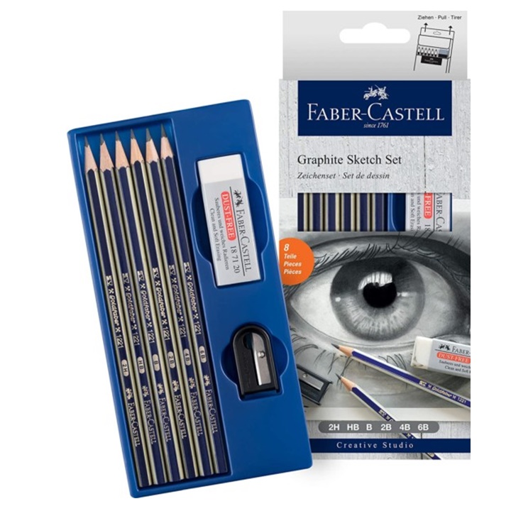 Set pentru schițare Faber-Castell - 8 piese
