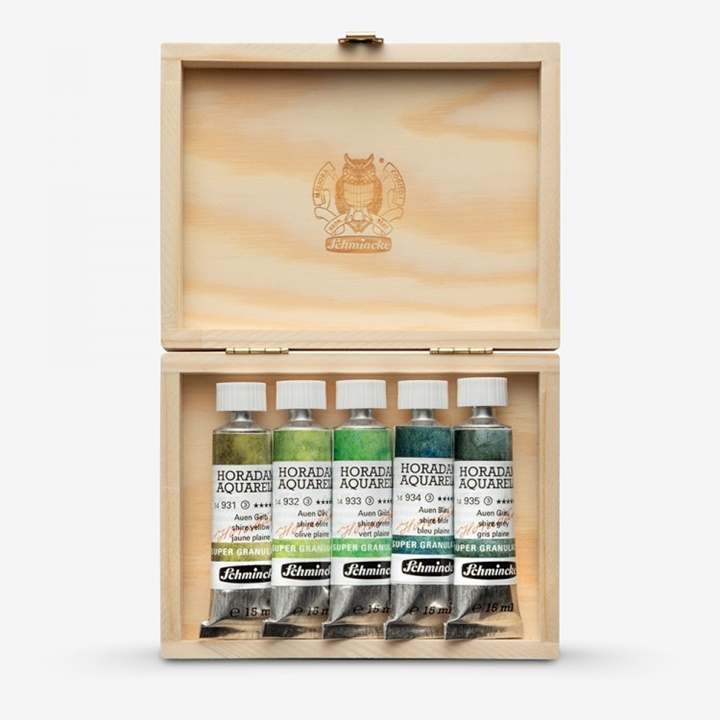 Set vopsele de acuarelă în tuburi Schmincke Super Granulation 5x15ml  | Set shire