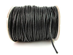 Sfoară cerată 2 mm negru / 10 m