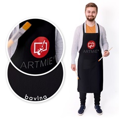 Șorț de bumbac ARTMIE - negru