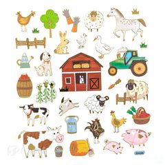 Stickere Farm Glitter