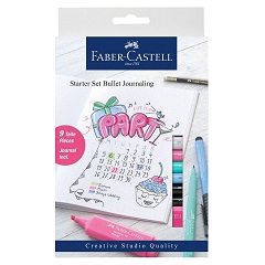 Stilouri caligrafice Faber-Castell Pitt / set pentru incepatori cu caiet