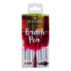 Stilouri pentru acuarelă Ecoline Brush Pen Autumn  | Set de 5 bucăți