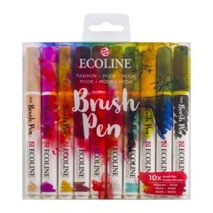 Stilouri pentru acuarelă Ecoline Brush Pen Fashion  | Set de 10 bucăți