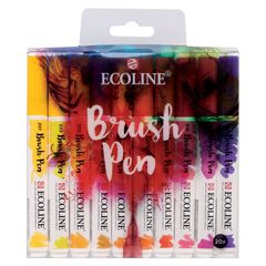 Stilouri pentru acuarelă Ecoline Brush Pen  | Set de 20 de bucăți