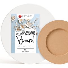Tablă 3D rotundă cu două fețe ARTMIE cu gesso | Diverse mărimi