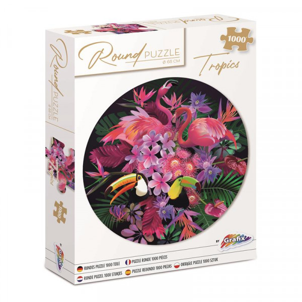 Tropics Puzzle rotund 68 cm - 1000 piese