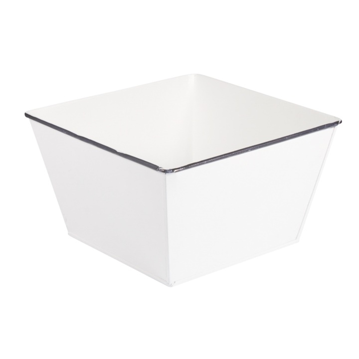 Vas metalic patrulater 15 x 15 x 9 cm