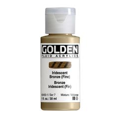 Vopsea acrilică fluidă iridescentă GOLDEN | 2450 bronze