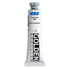 Vopsea acrilică fluorescentă cu corp greu GOLDEN | 4605 blue