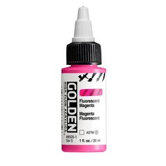 Vopsea acrilică fluorescentă GOLDEN High Flow 30 ml | Diverse nuanțe
