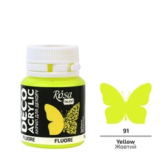 Vopsea acrilică fluorescentă ROSA Talent 20 ml | Culori diferite