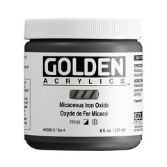 Vopsea acrilică GOLDEN Heavy Body Micaceous Iron Oxide 118 ml | Diverse culori