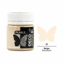 Vopsea decorativă acrilică ROSA TALENT Pearl 20 ml | 71 Beige