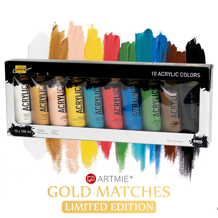 Vopsele acrilice Solo Goya - ARTMIE Gold Matches