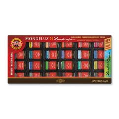 Vopsele de acuarelă Mondeluz Landscape / 24 buc